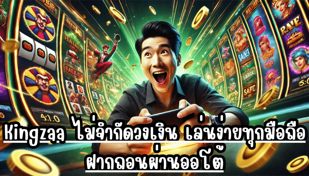 Kingzaa ไม่จำกัดวงเงิน เล่นง่ายทุกมือถือ ฝากถอนผ่านออโต้