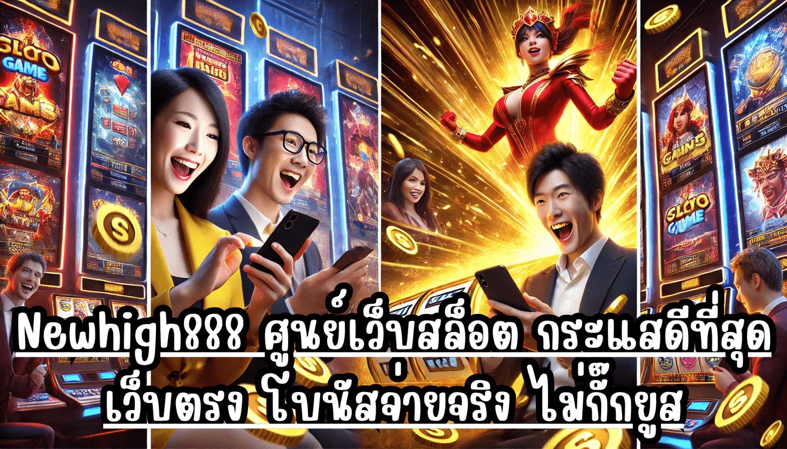 Newhigh888 ศูนย์เว็บสล็อต กระแสดีที่สุด เว็บตรง โบนัสจ่ายจริง ไม่กั๊กยูส
