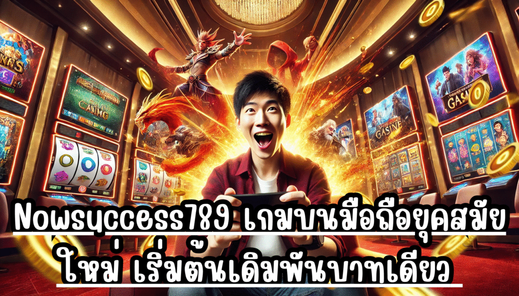 Nowsuccess789 เกมบนมือถือยุคสมัยใหม่ เริ่มต้นเดิมพันบาทเดียว หาเงินได้อย่างไร้ขีดจำกัด