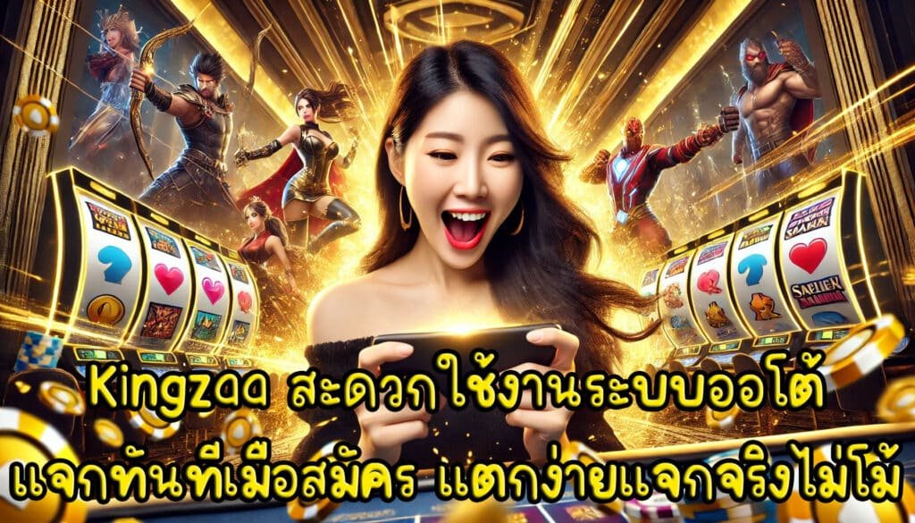 Kingzaa สะดวกใช้งานระบบออโต้ แจกทันทีเมื่อสมัคร แตกง่ายแจกจริงไม่โม้-1